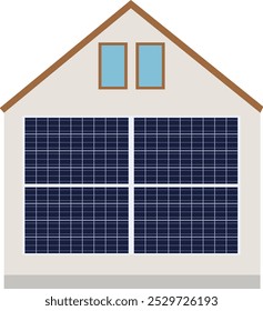 Solar panel, solar power system, , wall-mounted solar panels, house solar energy, eco-friendly, renewable energy, residential , energy-efficient home, sustainable energy, green e