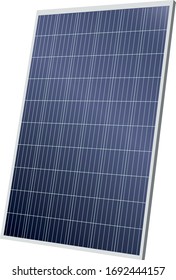 solar panel realistic vector illustration isolated