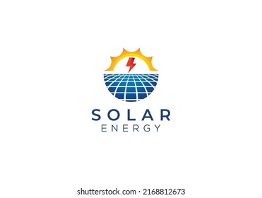 Solar Panel Renewable Alternative Energy Logo Stock Vector (royalty 