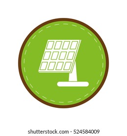 solar panel renewable energy alternative green circle
