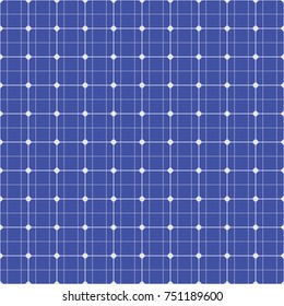 Solar panel seamless pattern. Vector illustration