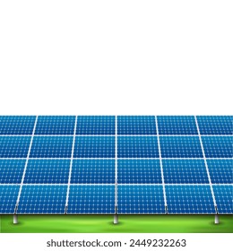 solar panel sunlight landscape background