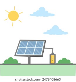 solar panel and sunlight, solar sell with electricity 
