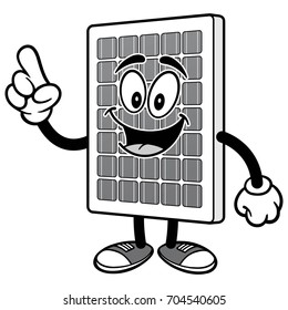 Solar Panel Talking Illustration