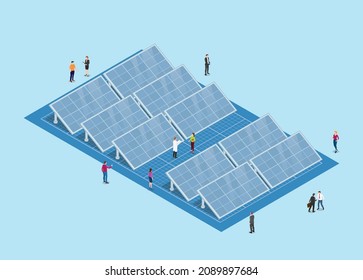 solar panel technology concept blueprint or blue print development with people analysis