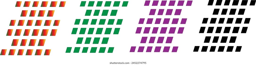 solar panel texture set , vector drawing.3d realistic solar power station panel. Green and alternative eco energy concept. Vector illustration Pro Vector