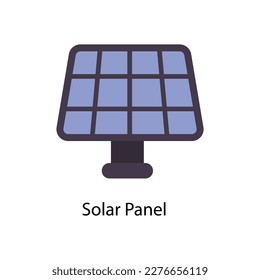 Solar Panel Vector Flat Icons. Simple stock illustration stock