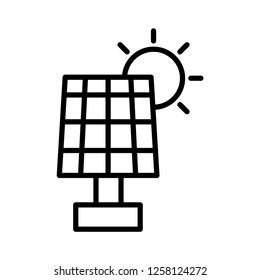 Solar panel vector icon