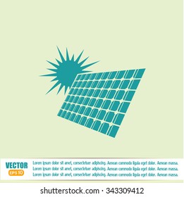 solar panel vector icon