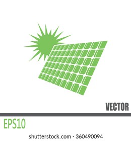 solar panel vector icon