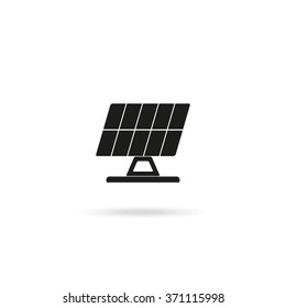 Solar Panel Vector Icon.