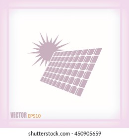 solar panel vector icon