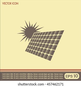 solar panel vector icon