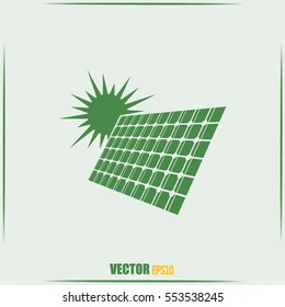 solar panel vector icon