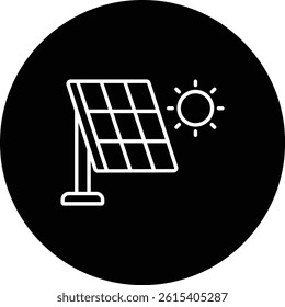 Solar Panel vector icon. Can be used for printing, mobile and web applications.
