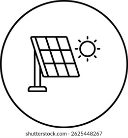Solar Panel vector icon. Can be used for printing, mobile and web applications.
