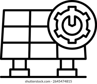 Solar panel vector icon. Can be used for printing, mobile and web applications.