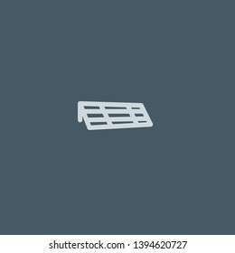 Solar Panel vector icon. Solar Panel concept stroke symbol design. Thin graphic elements vector illustration, outline pattern for your web site design, logo, UI. EPS 10.
