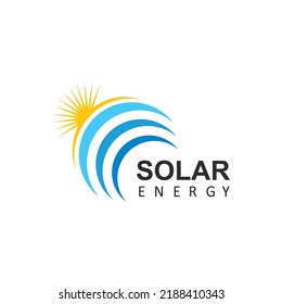 solar panel vector icon concept design template