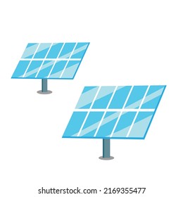 solar panel vector icon energy industry concept vector illustration (wind energy, renewable energy sources) isolated on white background