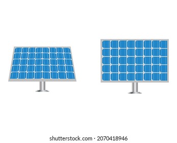 Solar panel vector illustration green energy againts climate change