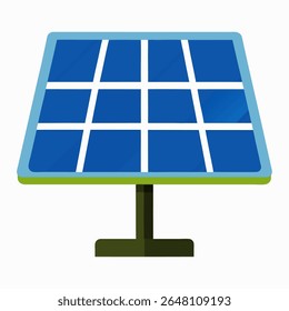 Solar panel vector illustration. Solar panel for home.