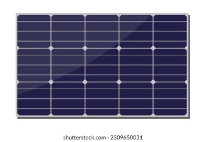 Sonnenkollektoren, Vektorgrafik einzeln auf weißem Hintergrund. Alternative Energiequelle.