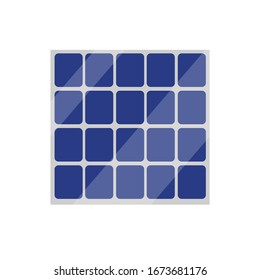 Solar Panel Vector Isolated On White