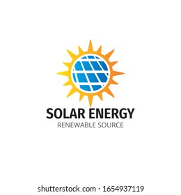 Solar Panel Vector Logo Design Template Stock Vector (Royalty Free ...