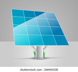 Solar Panel (white frame) | EPS10 Vector