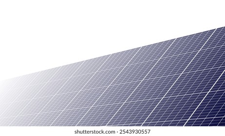 Células de painéis solares isoladas sobre fundo branco. Energia solar agrícola.