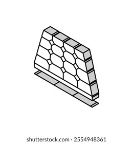 solar panels green living isometric icon vector. solar panels green living sign. isolated symbol illustration