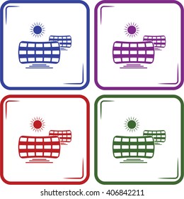 Solar panels icon