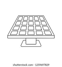 solar panels icon. Element of Ecology for mobile concept and web apps icon. Thin line icon for website design and development, app development