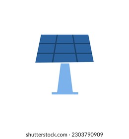 icono de paneles solares en fondo blanco, ilustración vectorial