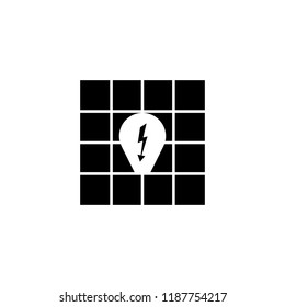 solar panels icon vector