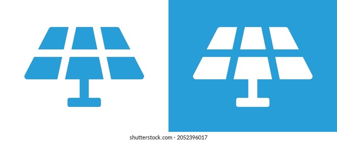 Solar panels icon vector illustration.