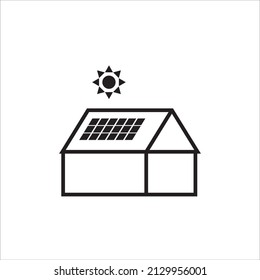 solar panels icon vector illustration