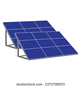 Vektorgrafik-Vektorgrafik-Design von Solarpaneelen