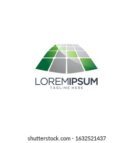 Solar Panels Logo Design Vector Template