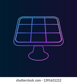 Solar Panels nolan icon. Simple thin line, outline vector of Energy icons for UI and UX, website or mobile application