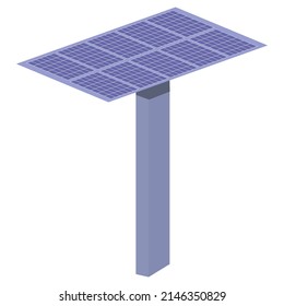 Solar panels Renewable energy sources. Backup power energy storage system. Green energy concept. Vector  illustration. Isolated on white background