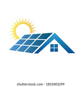 solar panels roof icon vector button symbol concept vector
