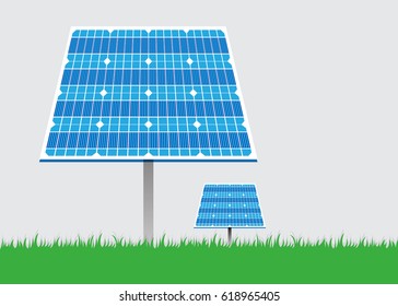 Solar Panels,Green energy, vector