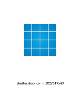 Solar Panel/Solar Cell Logo Design Vector with Transformed Effect