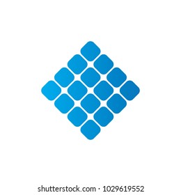 Solar Panel/Solar Cell Logo Design Vector with Transformed Effect