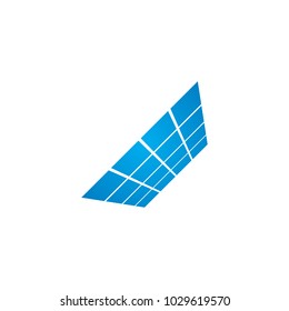 Solar Panel/Solar Cell Logo Design Vector with Transformed Effect