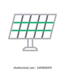 Solar Pannel Colour Line Vector Icon