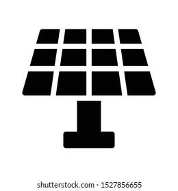 Solar Pannel Glyph Flat Vector Icon