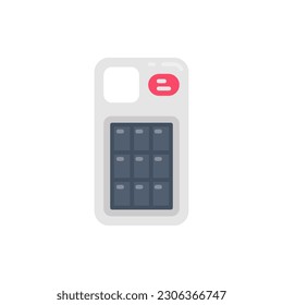 Solar Phone Case icon in vector. Illustration